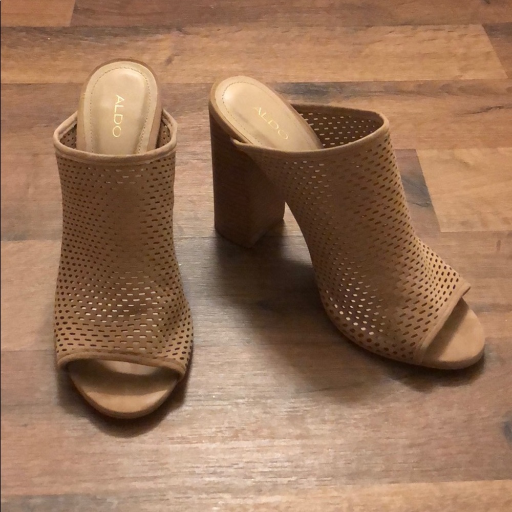 Suede Mules Size 8